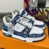 Louis Vuitton Trainer Monogram Denim White Blue