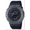 G-shock Gm 2100 Stainless Steel Black Dial Black Strap Watch