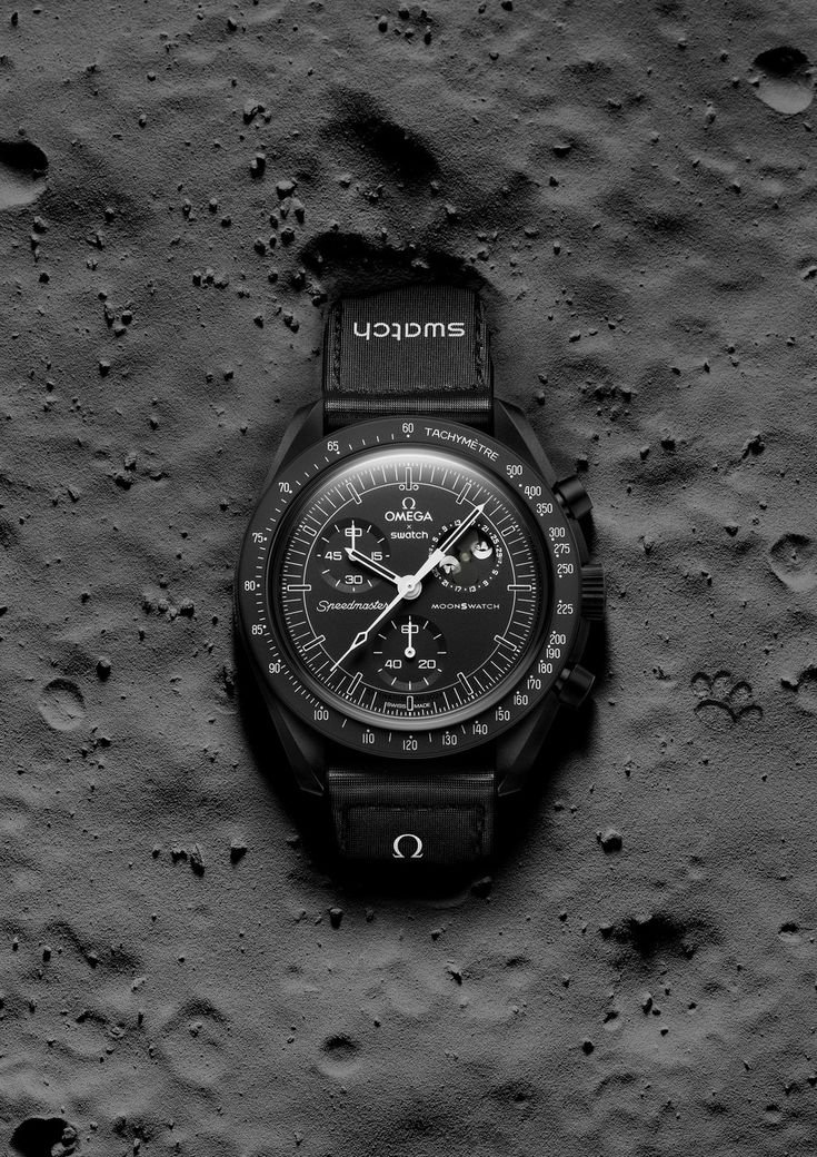 Swatch X Omega Bioceramic Moonswatch Mission To Moon Black With Kit