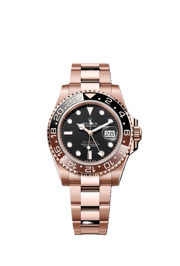 GMT-Master II Everose gold and Black dial.