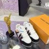 LOUI.S VUITTON ICONIC TRAINER WHITE RED