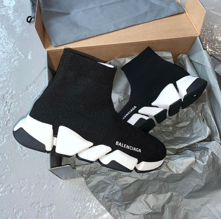 Balenciaga Speed KNIT 2.0 Trainer Black White