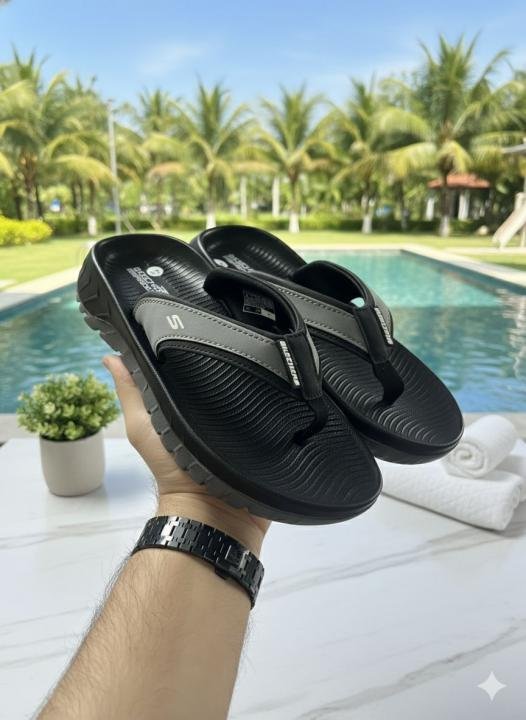 _Skechers_go_recover_premium_slipper_black