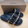 Bur_berry Buckles Strap Slides Black Premium