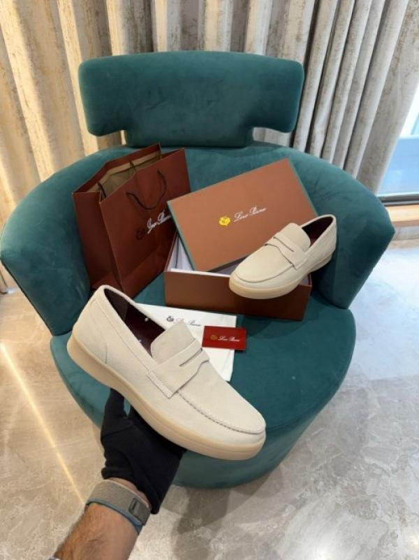 Loro Piano Premium Mens Suede Loafers