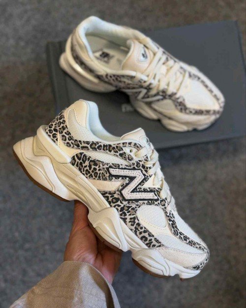 New Balancee 9060 Leopard White Brown 959