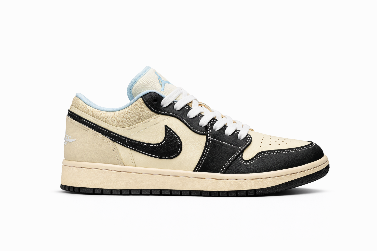 Nikee Air Jordan 1 Low Coconut Milk Black TOP BATCH UA