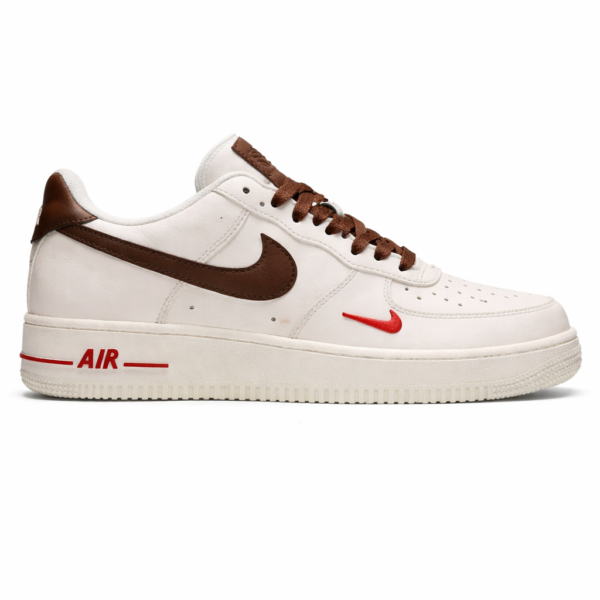 Nike Airforce 1 Mini Red Swoosh Coffee Milk TOP BATCH UA