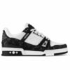 Lv Louis Vuitton trainer embossed monogram - white black TOP BATCH UA