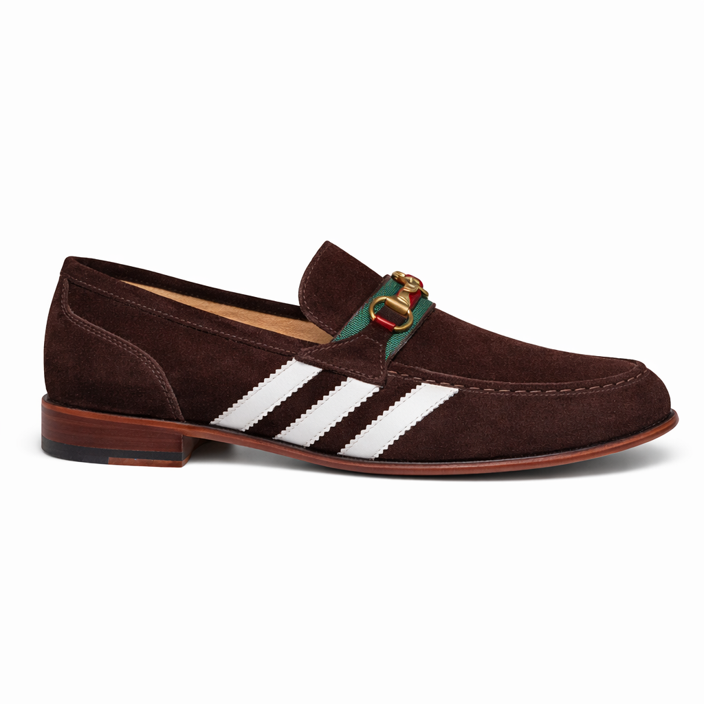 ADIDAS x GUCCI DARK BROWN Moccasin Premium Loafer TOP BATCH UA