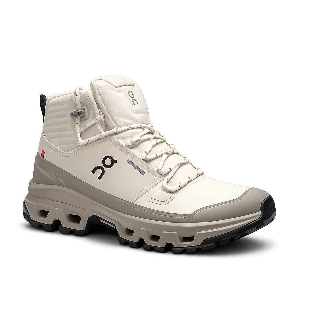 ON Cloudrock Mid waterproof WP Boots whiteGrey TOP BATCH UA