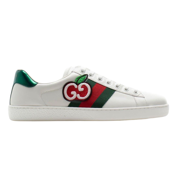 Gucci Ace Low GG Apple Patch White 408 TOP BATCH UA